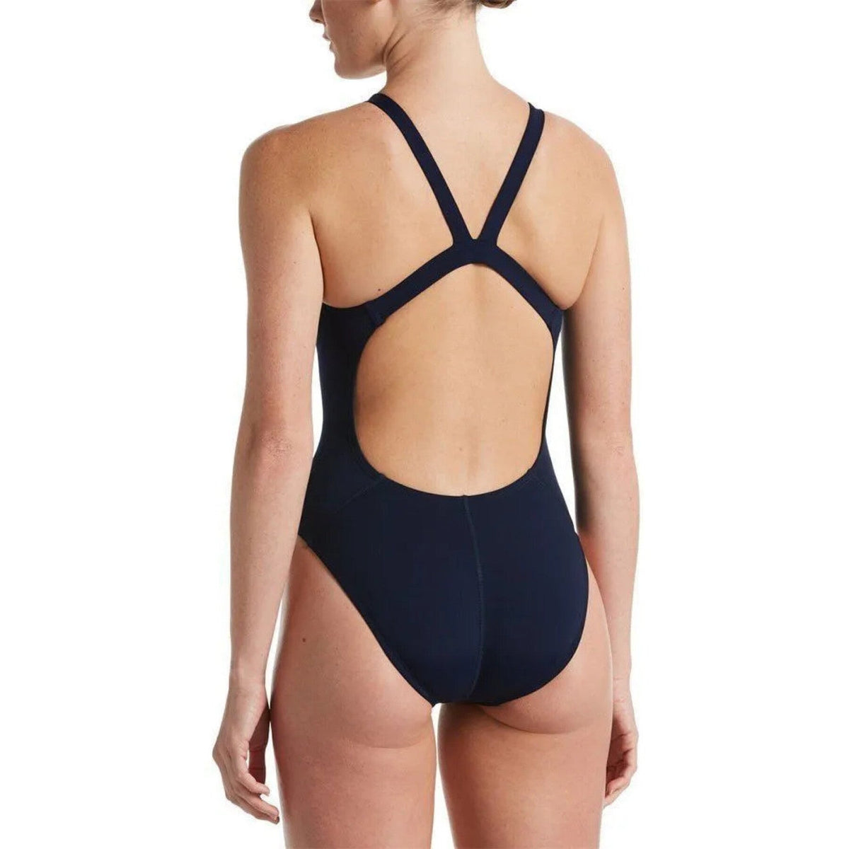 Nike Women's Hydrastrong Solid Fastback 1-Piece Swimsuit Shoes