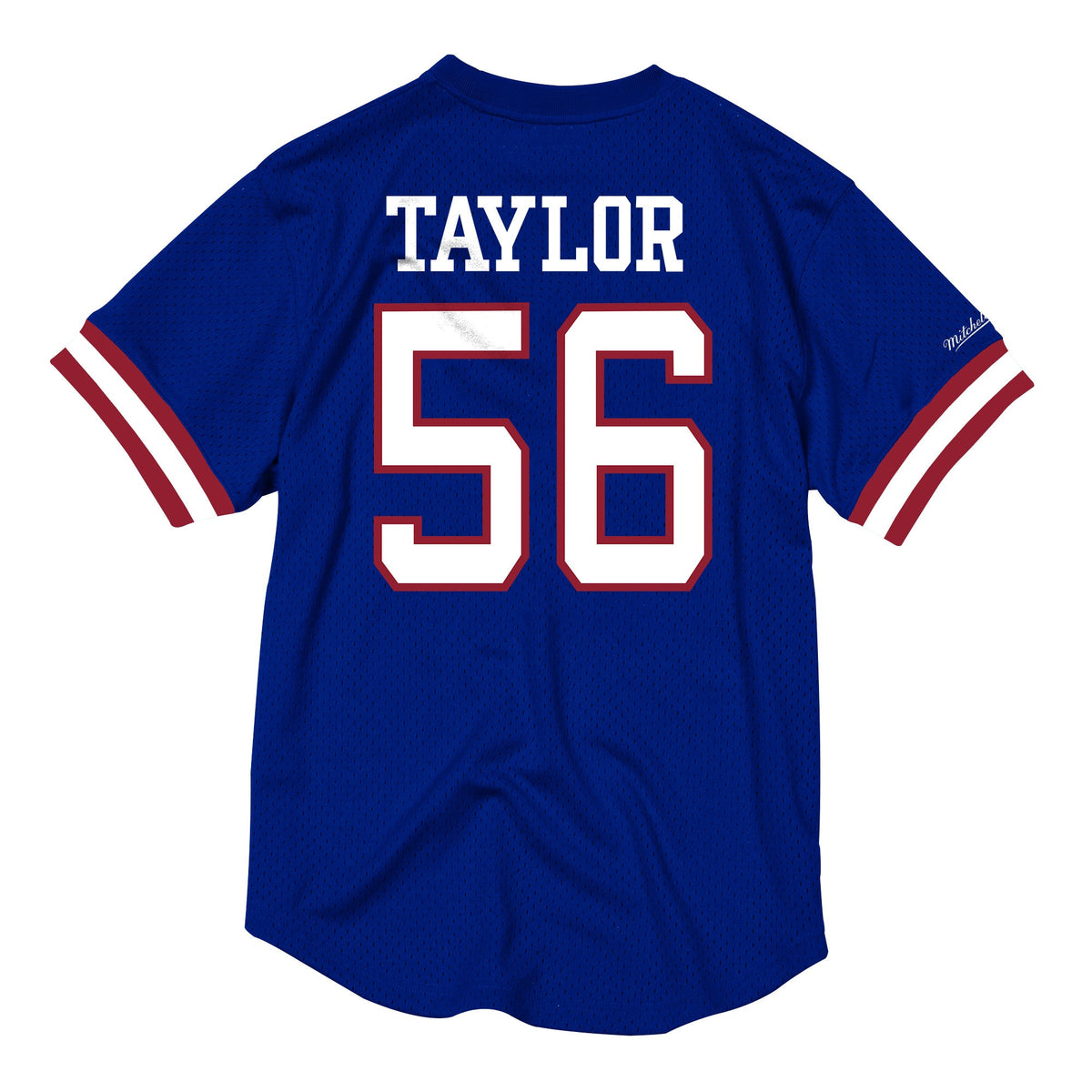 Mitchell & Ness Men's NFL Name & Number Mesh Crew Neck New York Giants