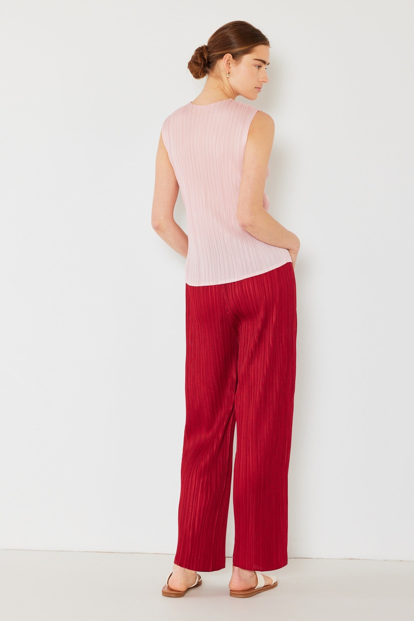 Marina West P01BS Pleated Classic Straight Pants