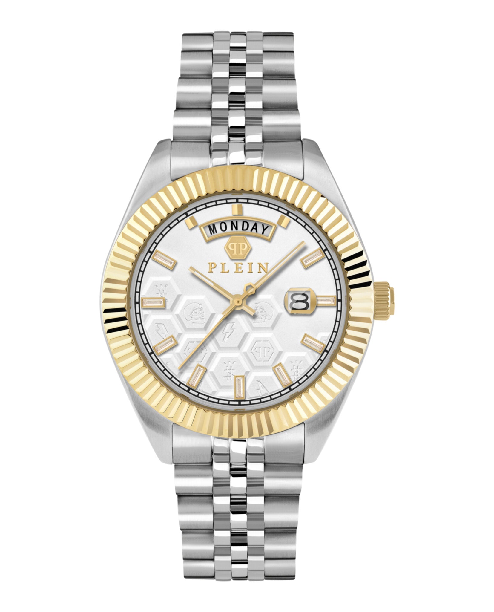 Philipp Plein Date Superlative Crystal Watch Silver Womens Philipp Plein® Analogue  main image 4