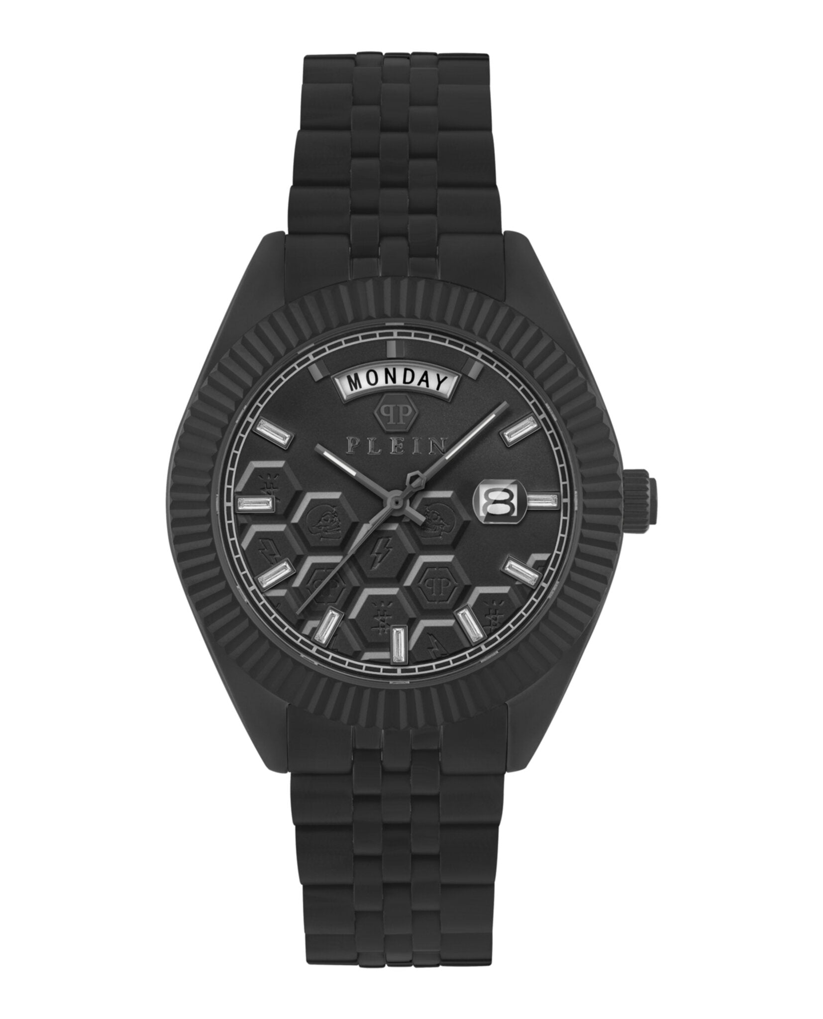 Date Superlative Crystal Watch Philipp Plein Two Tone Date Superlative Crystal Watch  main image 2
