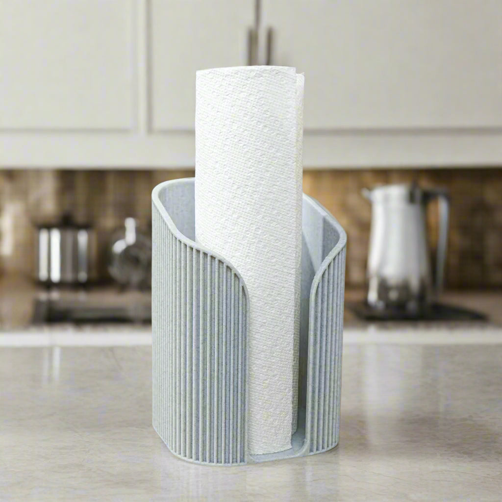 Mid-Century Ribbed Paper Towel Holder