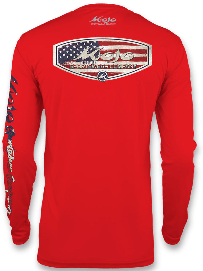 Men's SoWAL Sun Jersey Patriot Crest Long Sleeve