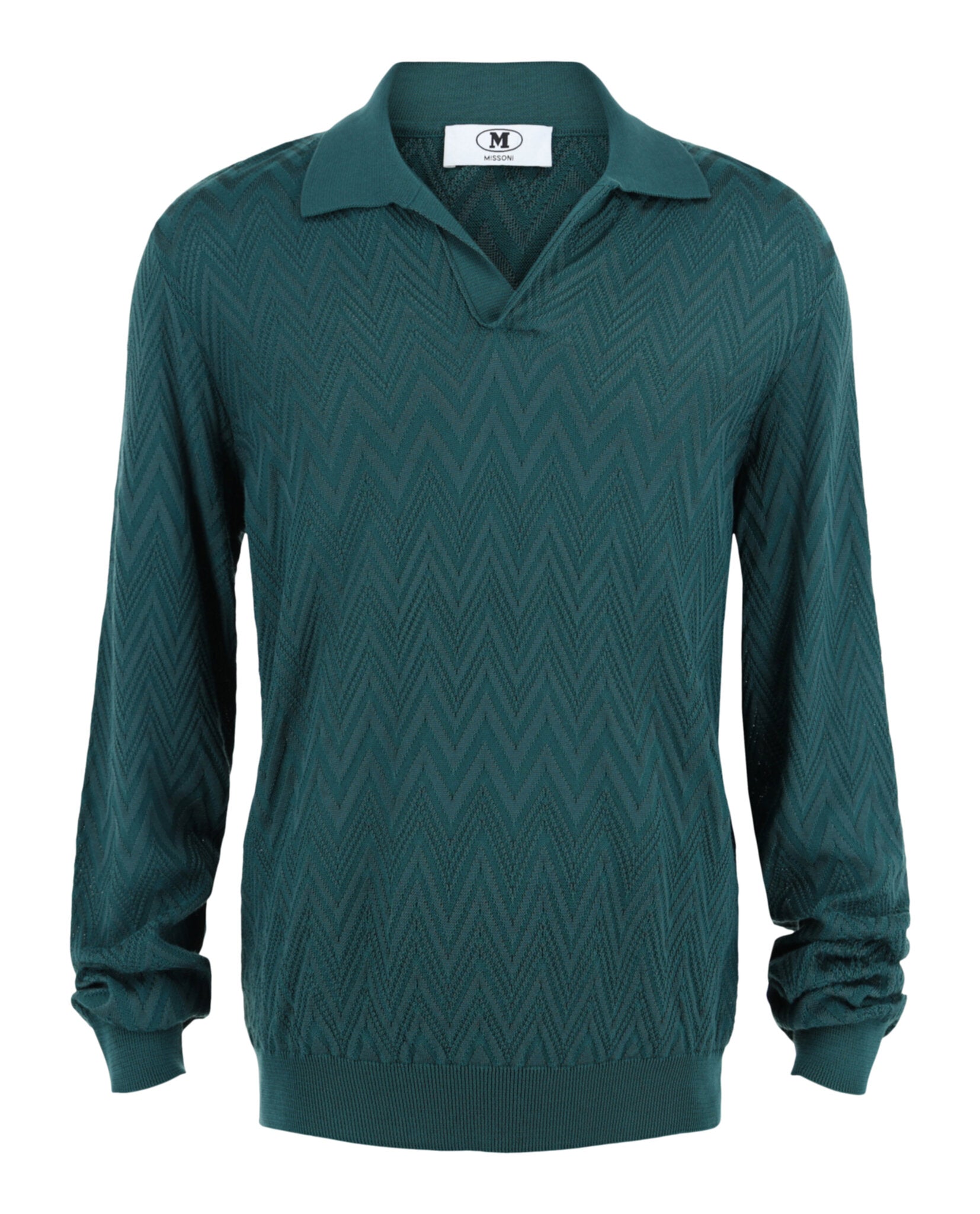 Missoni Long Sleeve Zig Zag Knit Polo Shirt – Zulily