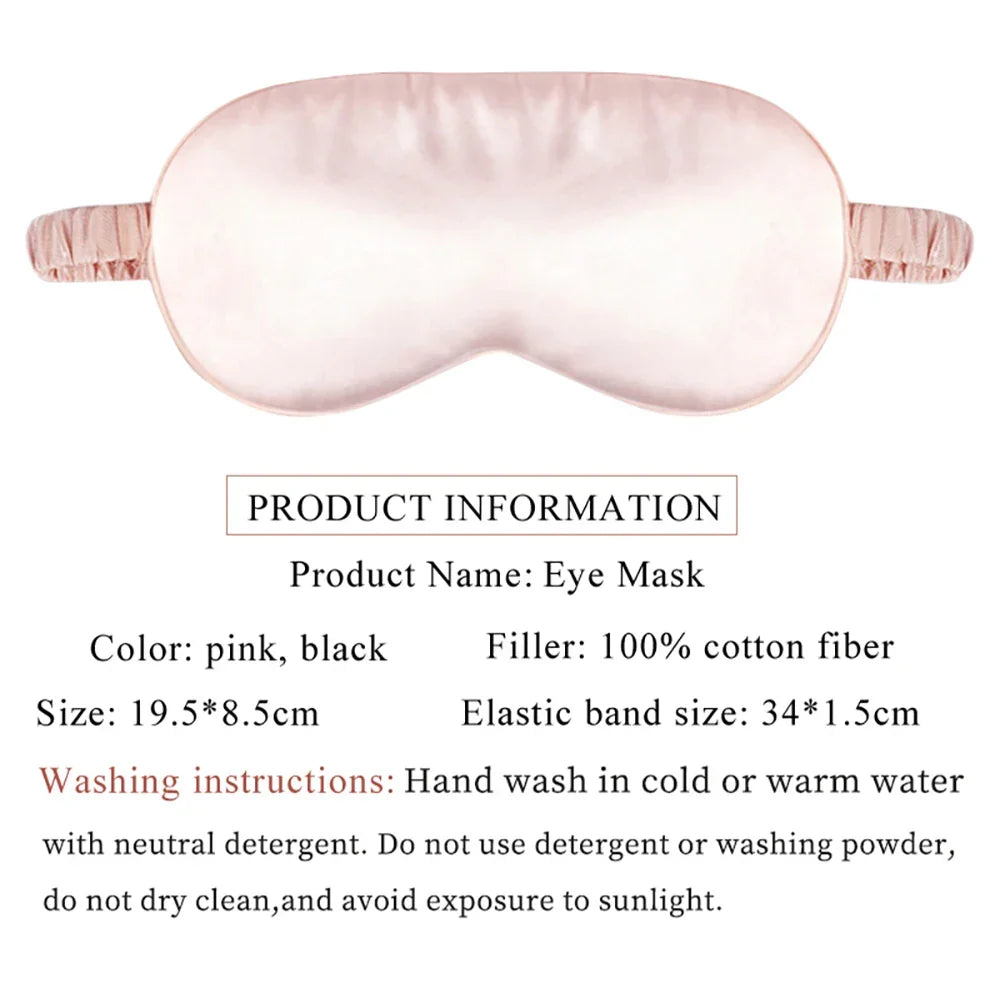 Silk Cotton Padded Eye Mask | Full Cover Light Block