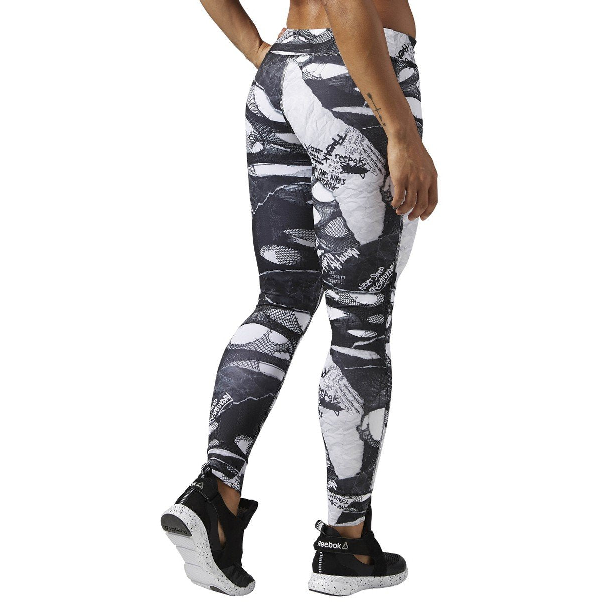 Reebok Women's Dance Shredded Punk Tights