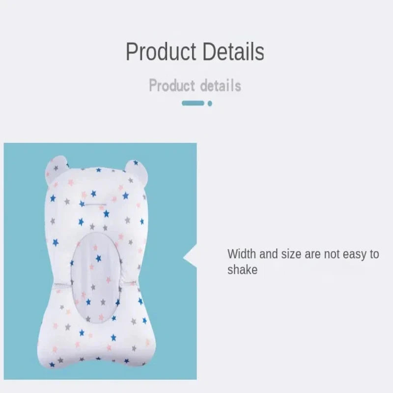 Baby Bath Seat Support Mat – Infant Anti-Slip Pillow for Newborns