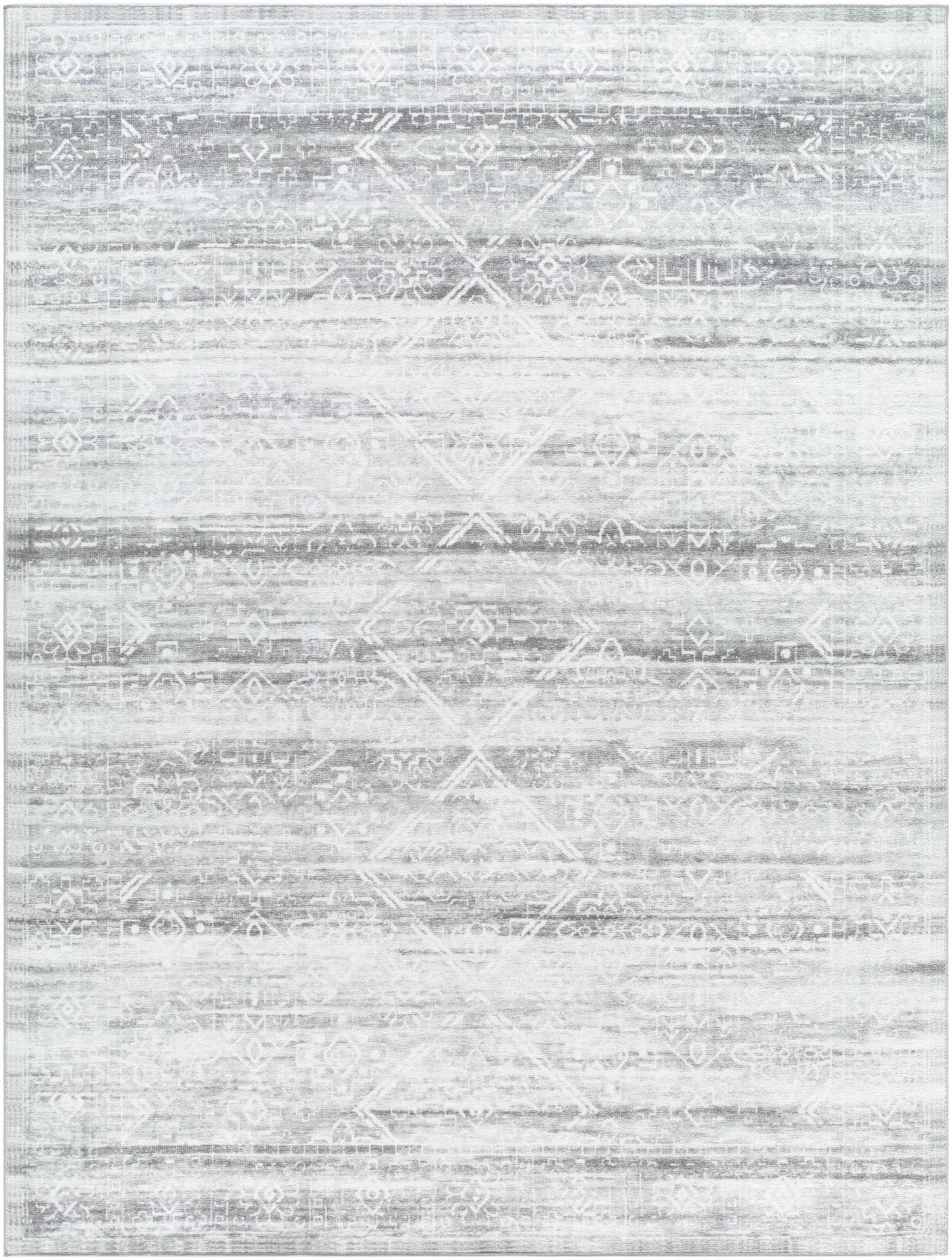 Blake Light Gray Washable Area Rug