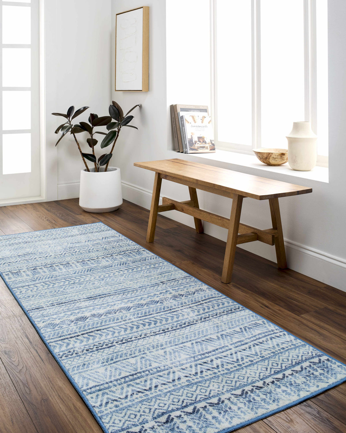 Ianna Arctic Stone Washable Area Rug - Clearance