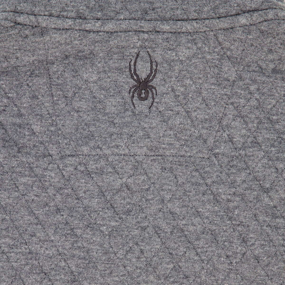 Spyder Men's Diamond Quilt Quarter Zip - Grey