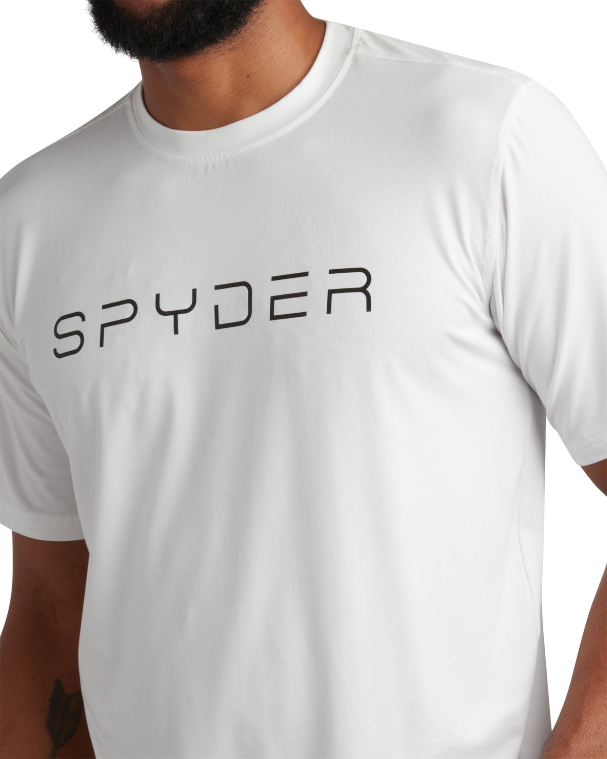 Mens Short Sleeve Wordmark - White