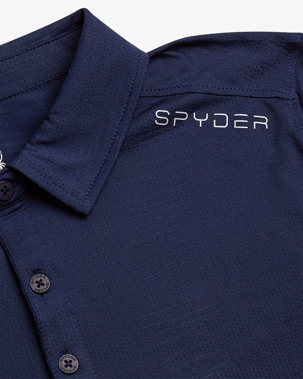 Men's Short Sleeve Jacquard - Navy