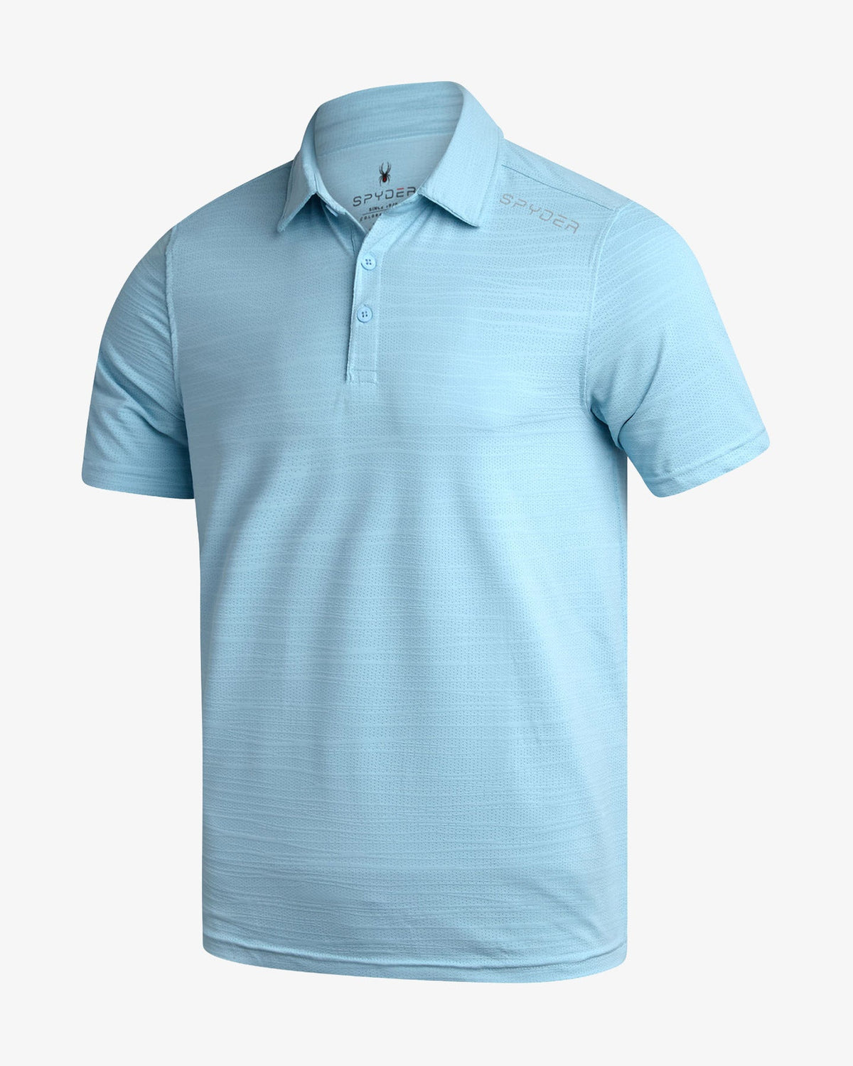 Men's Short Sleeve Jacquard - Sky Blue