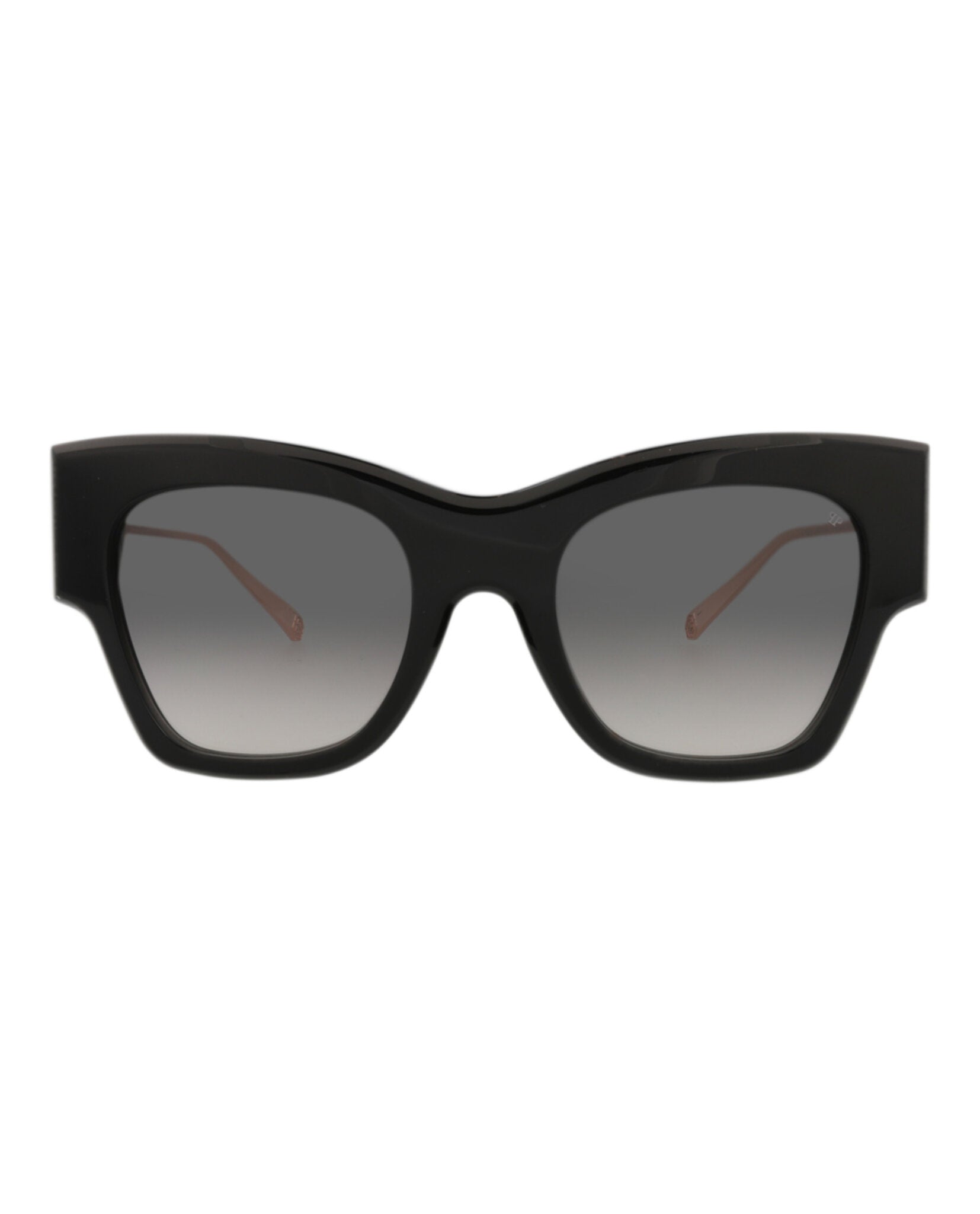 Philipp Plein Black and White Cat-Eye Sunglasses Philipp Plein Flying Butterfly VPP101 0700 Glasses - US main image 4