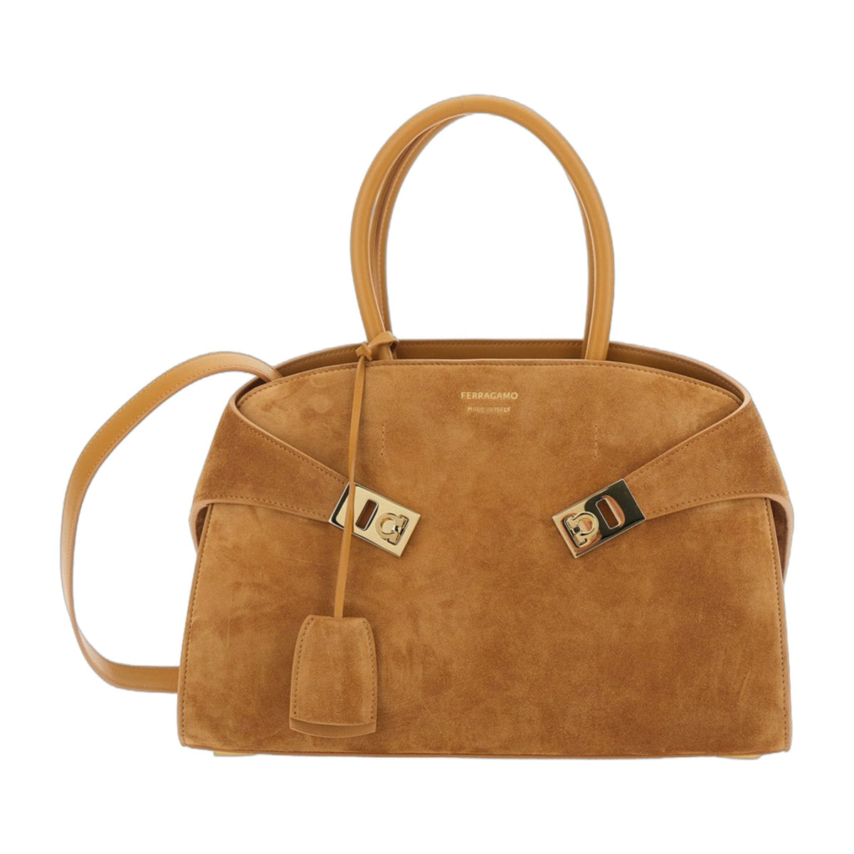 Handbag Hug Small Suede Beige