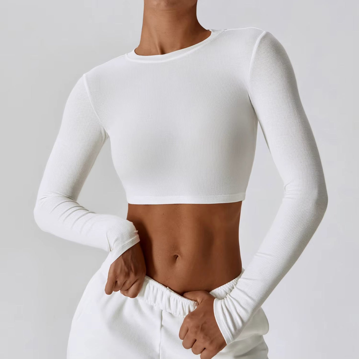 đ§ââď¸ Womenâs Slim Fit Long Sleeve Yoga Top