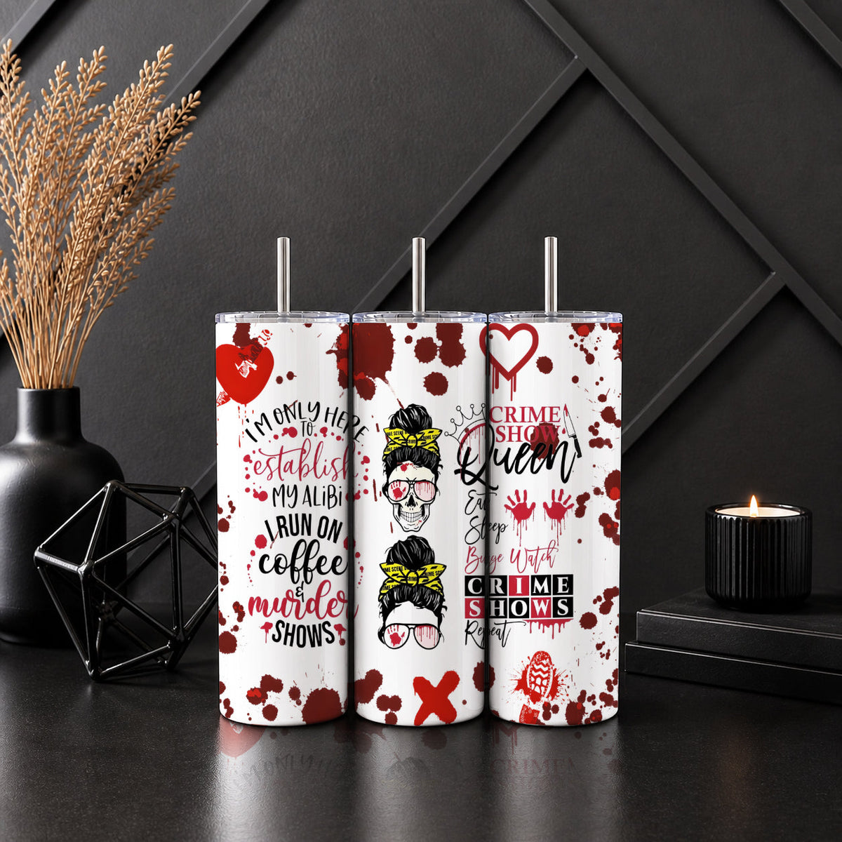 Crime Show Queen Tumbler — Sip Society USA