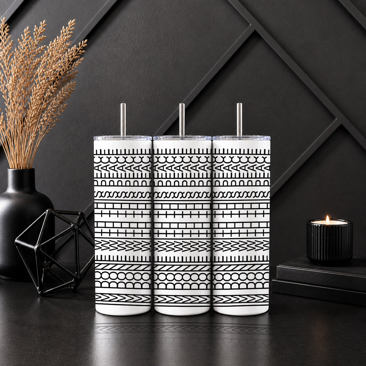 I'm Done With This Peace Geometric Tumbler — Sip Society USA