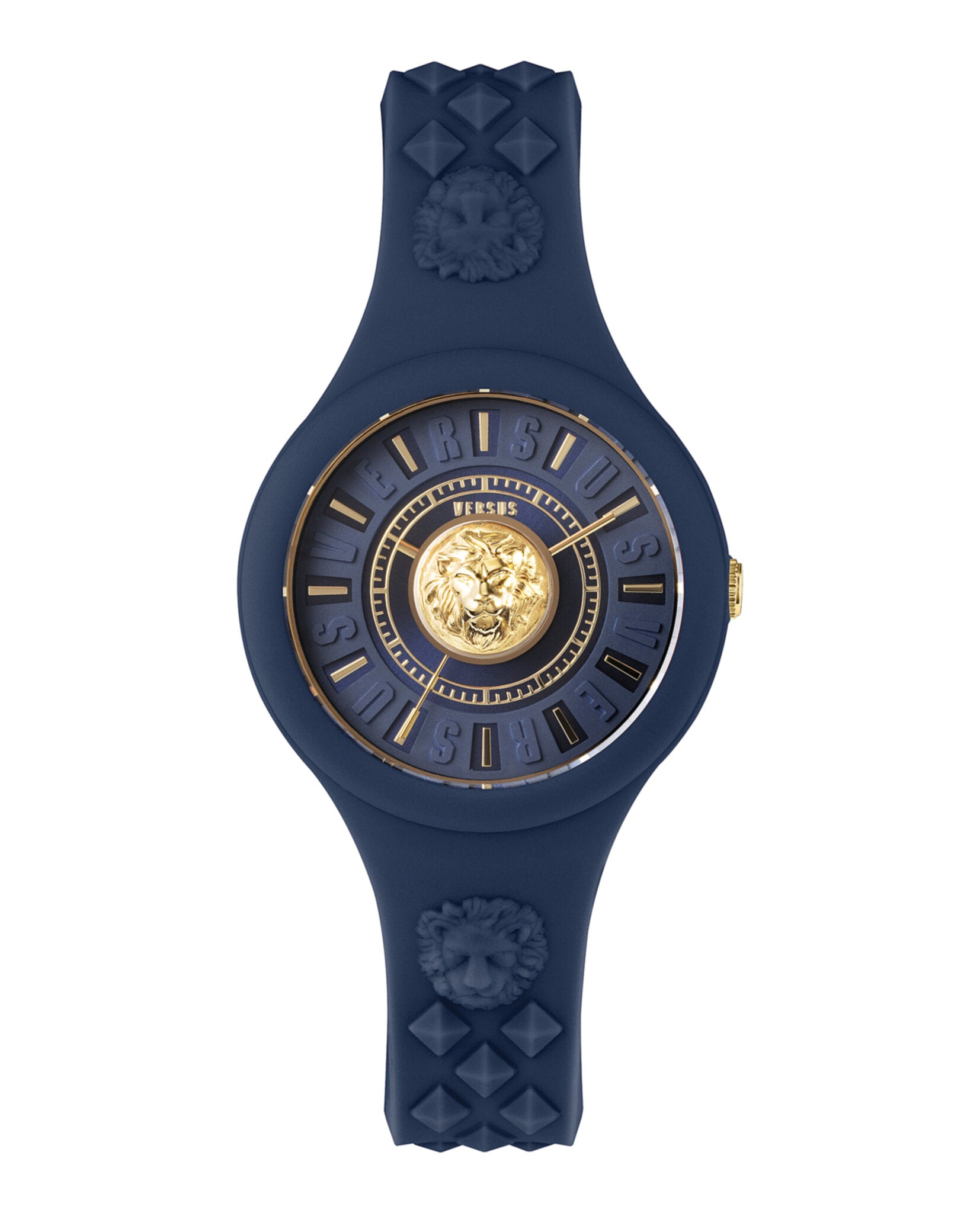 NEW VERSUS VERSACE fire island lion strap watch in blue Versus Versace Womens Watches | Direct Luxury main image 3