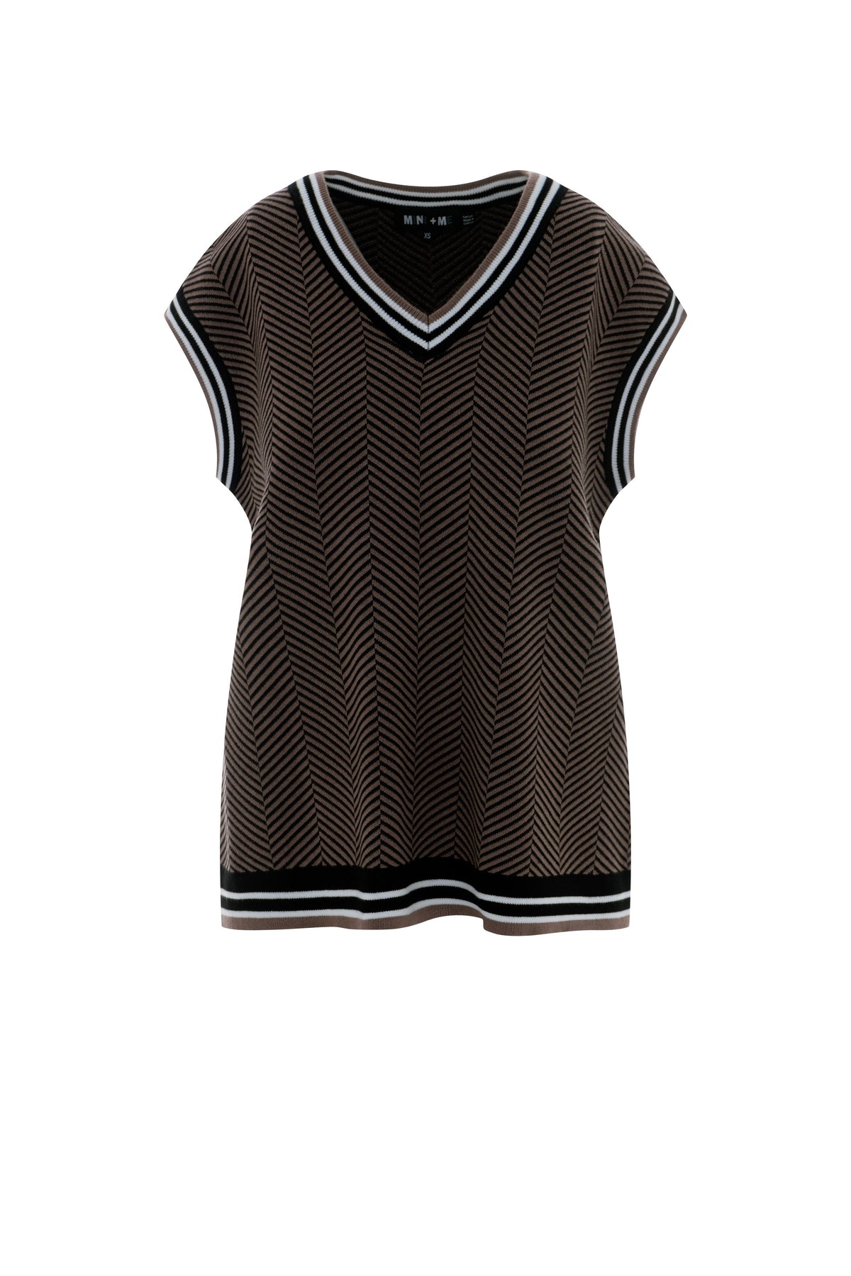 Maternity Herribone Knit Vest