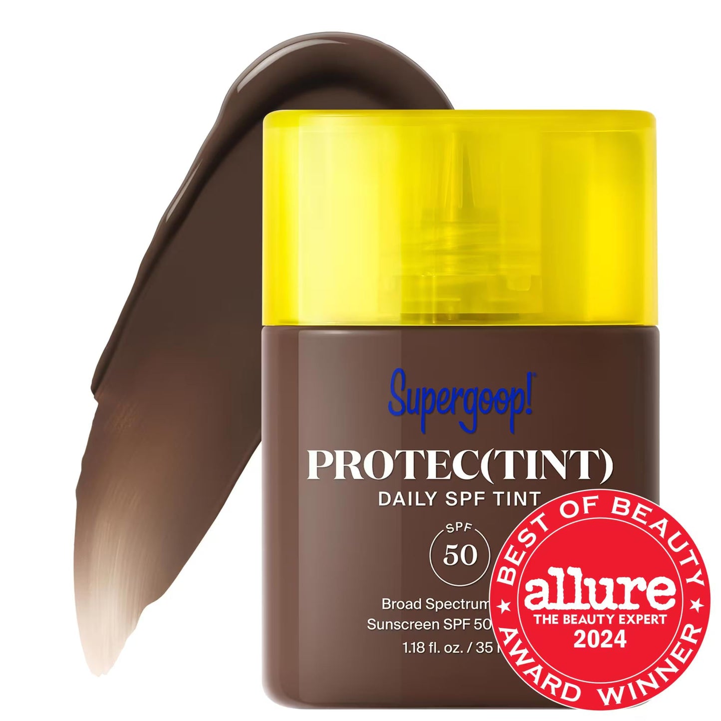 Protec(tint) Daily SPF 50 Tinted Sunscreen with Ectoin - Lightweight, Buildable Coverage & Natural Finish