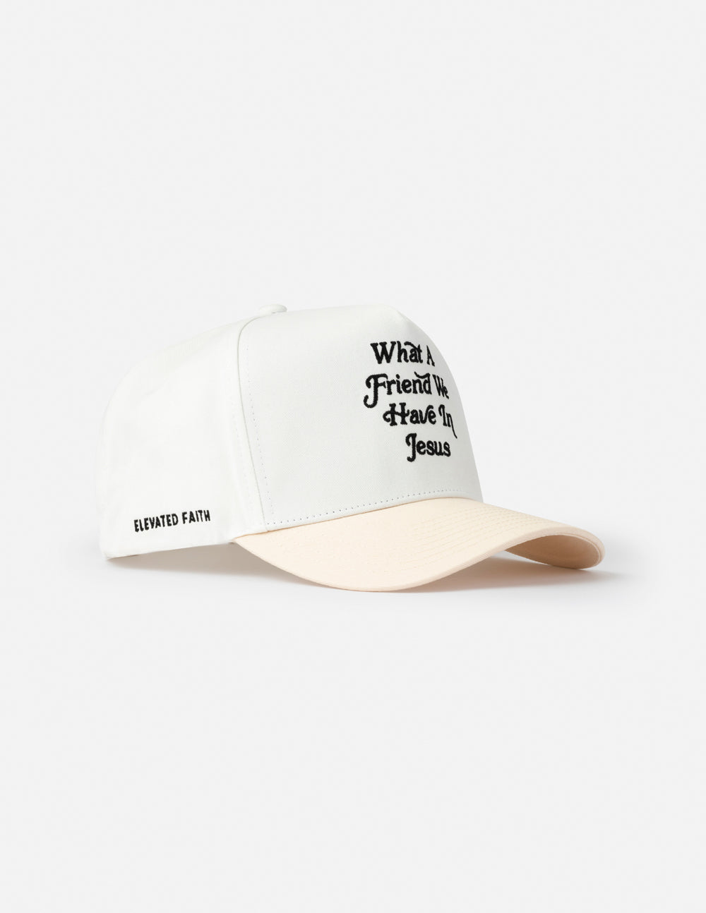 Elevated Faith What a Friend in Jesus Trucker Hat