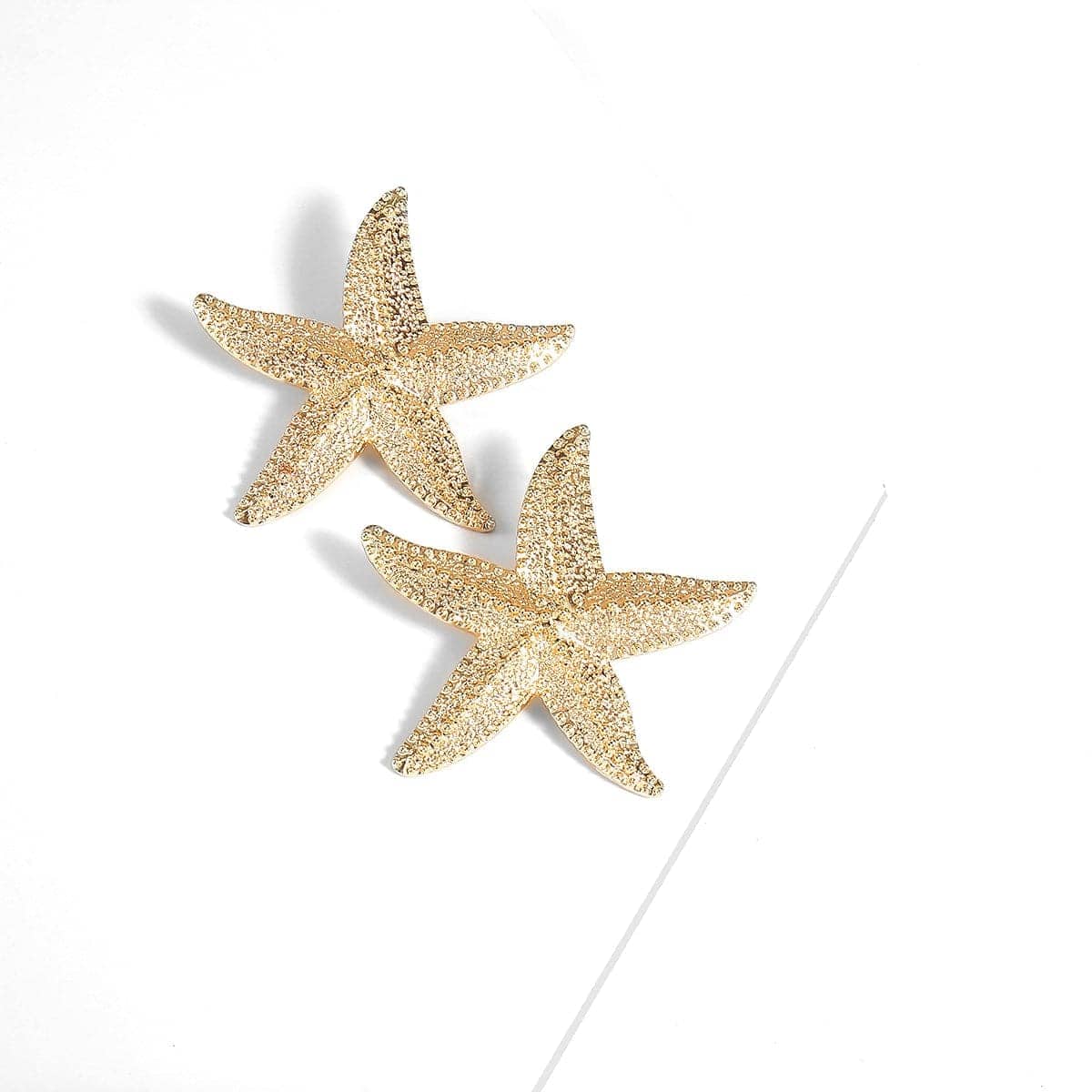 Goldtone Starfish Drop Earrings