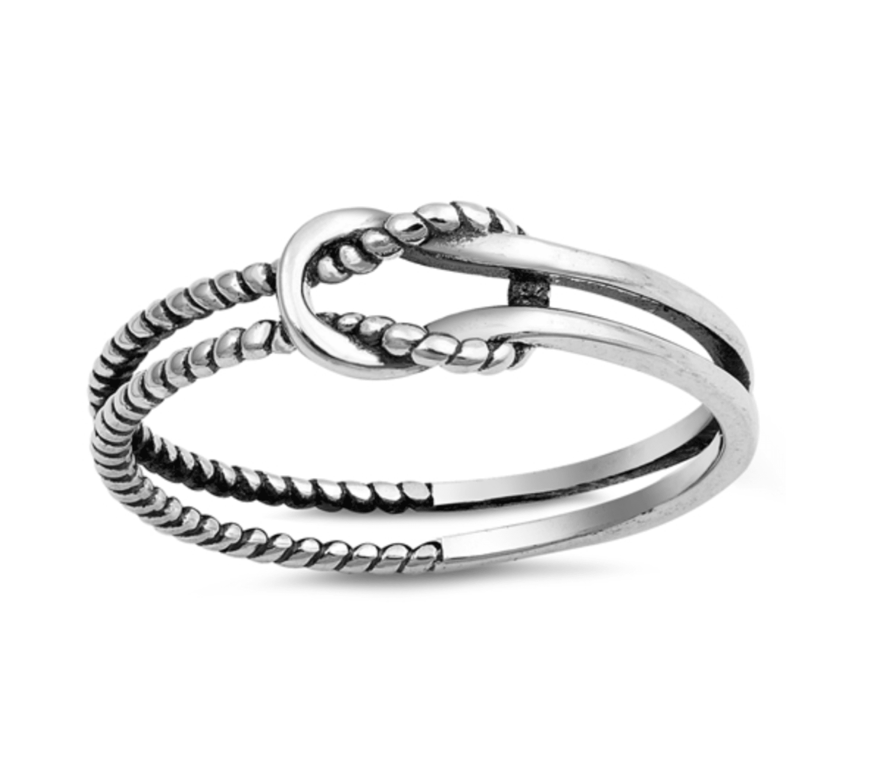 Sterling Silver Rope Braided Knot Ring – Zulily