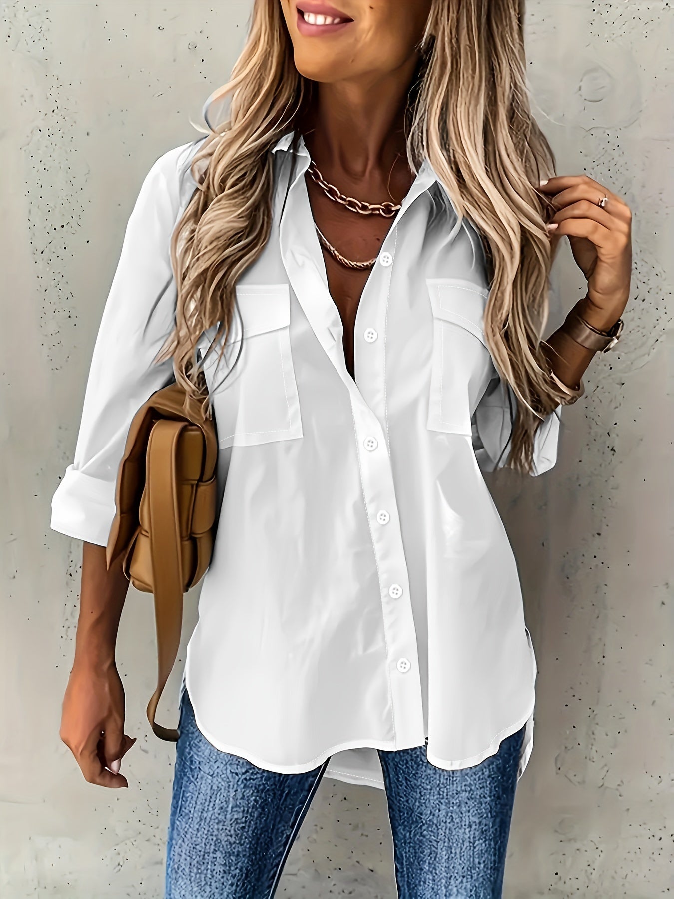 đ Plus Size Women's Long Sleeve Two-Piece Casual Set