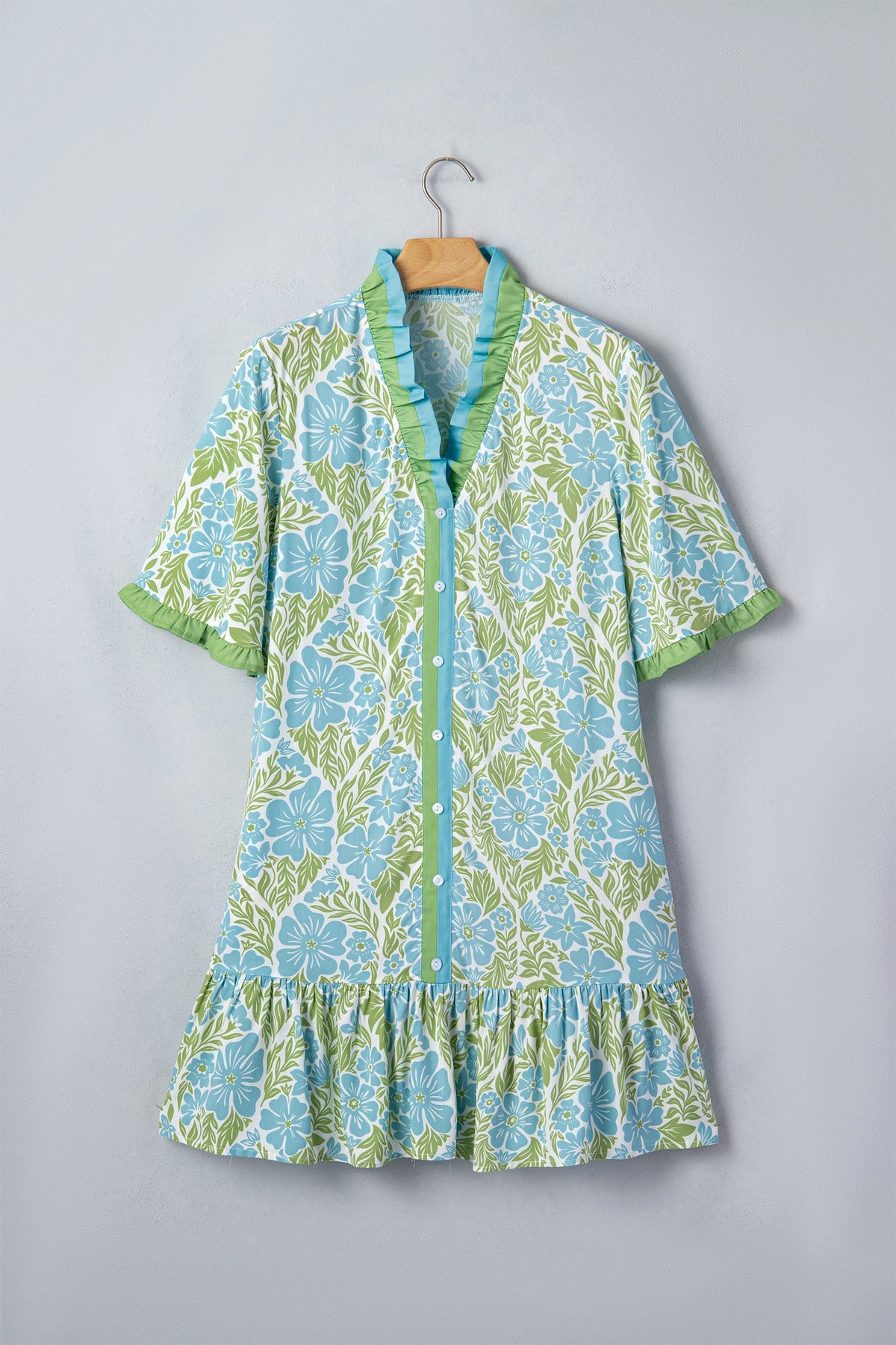 Threaded Pear Maren Trim Front Loose Dress