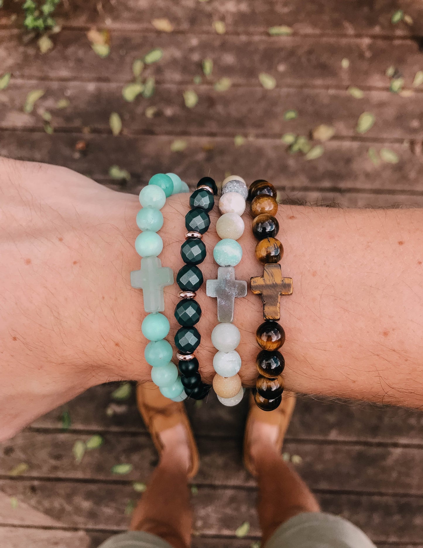 Elevated Faith Amazonite Cross