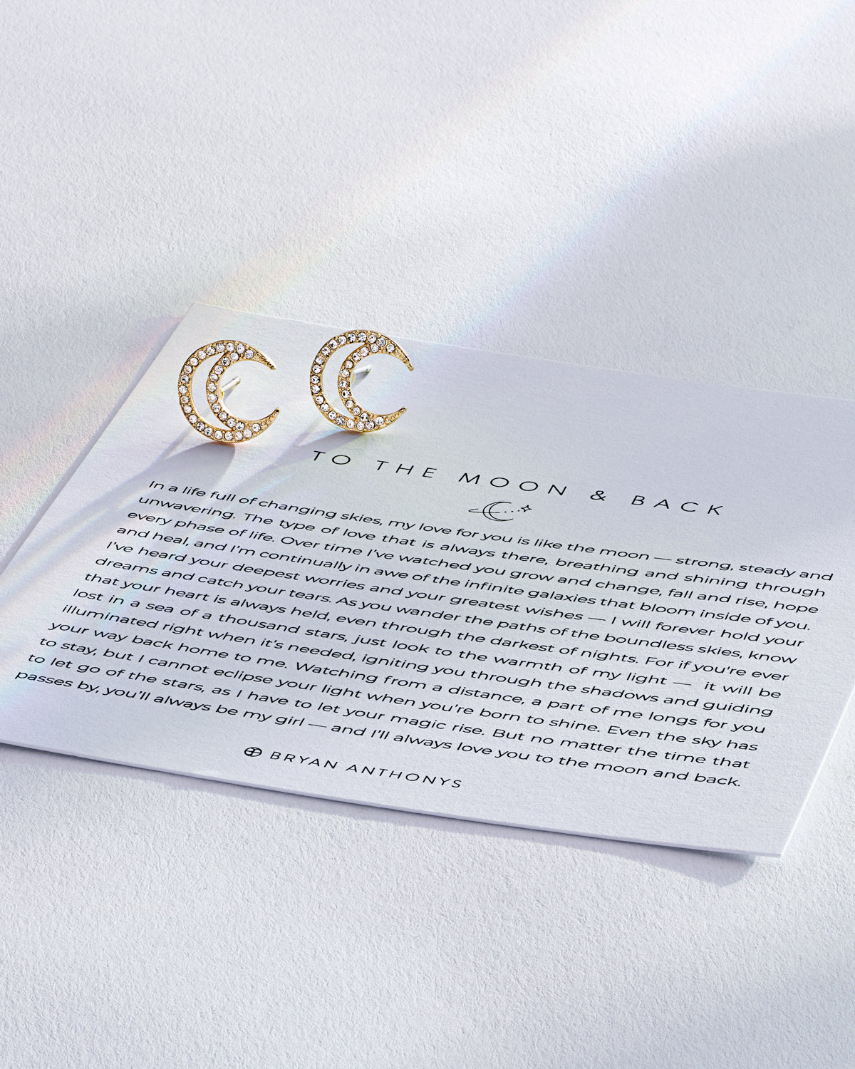 To the Moon and Back Stud Earrings