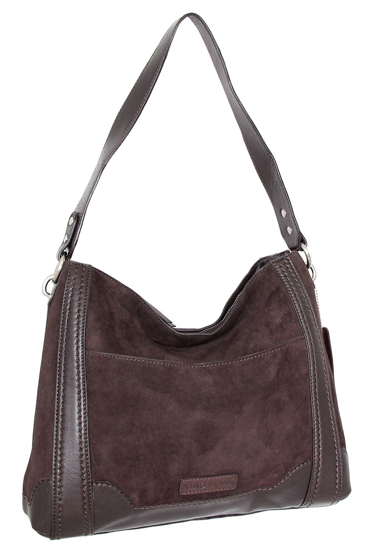 Nino Bossi Hottie Leather Hobo - Chocolate