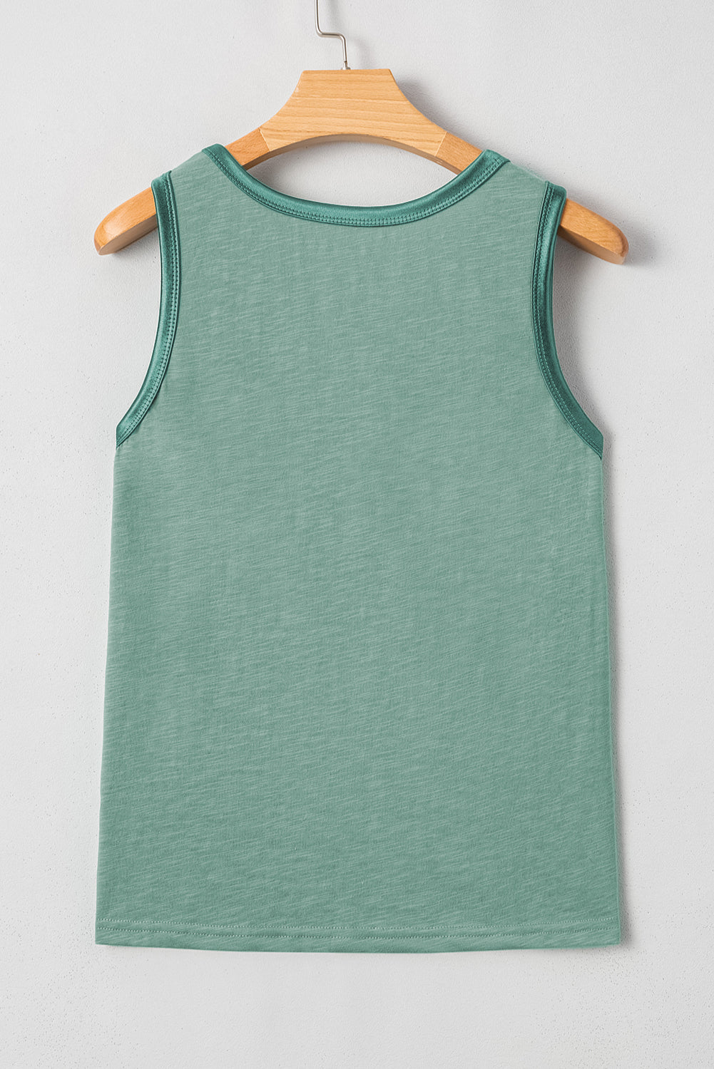 Skyla Metallic Sheen Tank Top - Threaded Pear