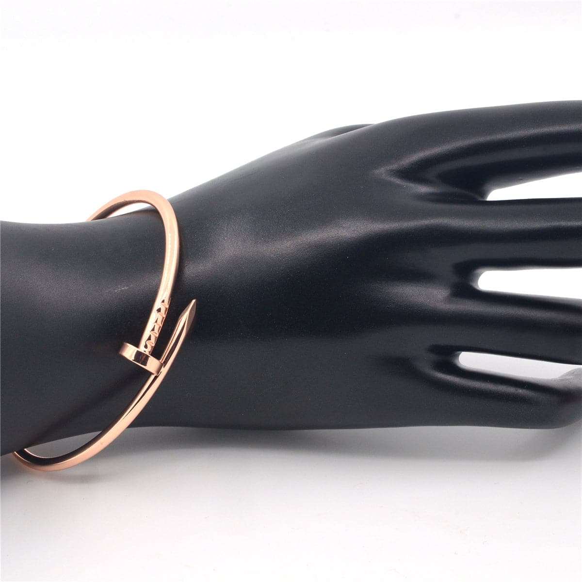 Rose Goldtone Screw Bangle
