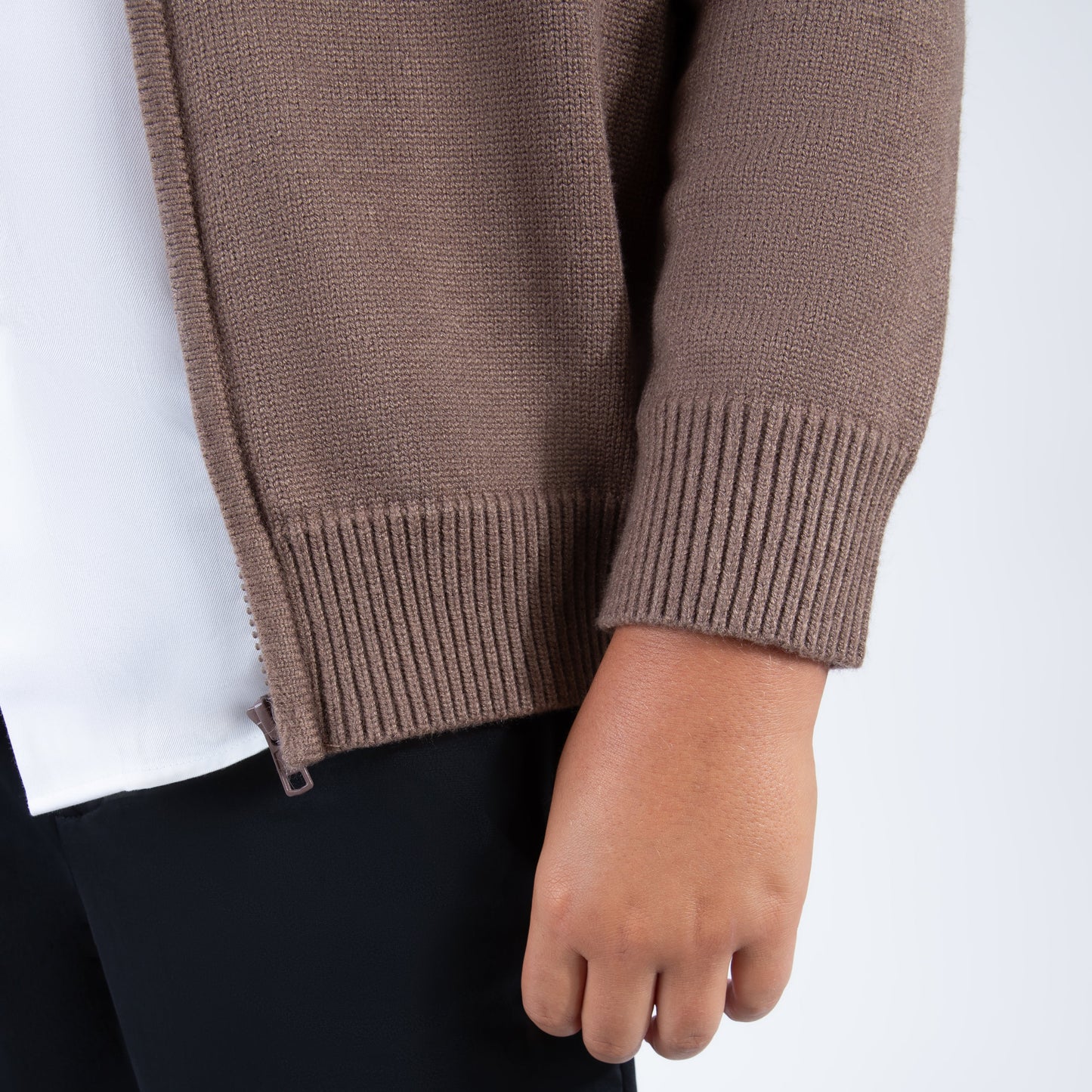 Mocha Zipper Sweater