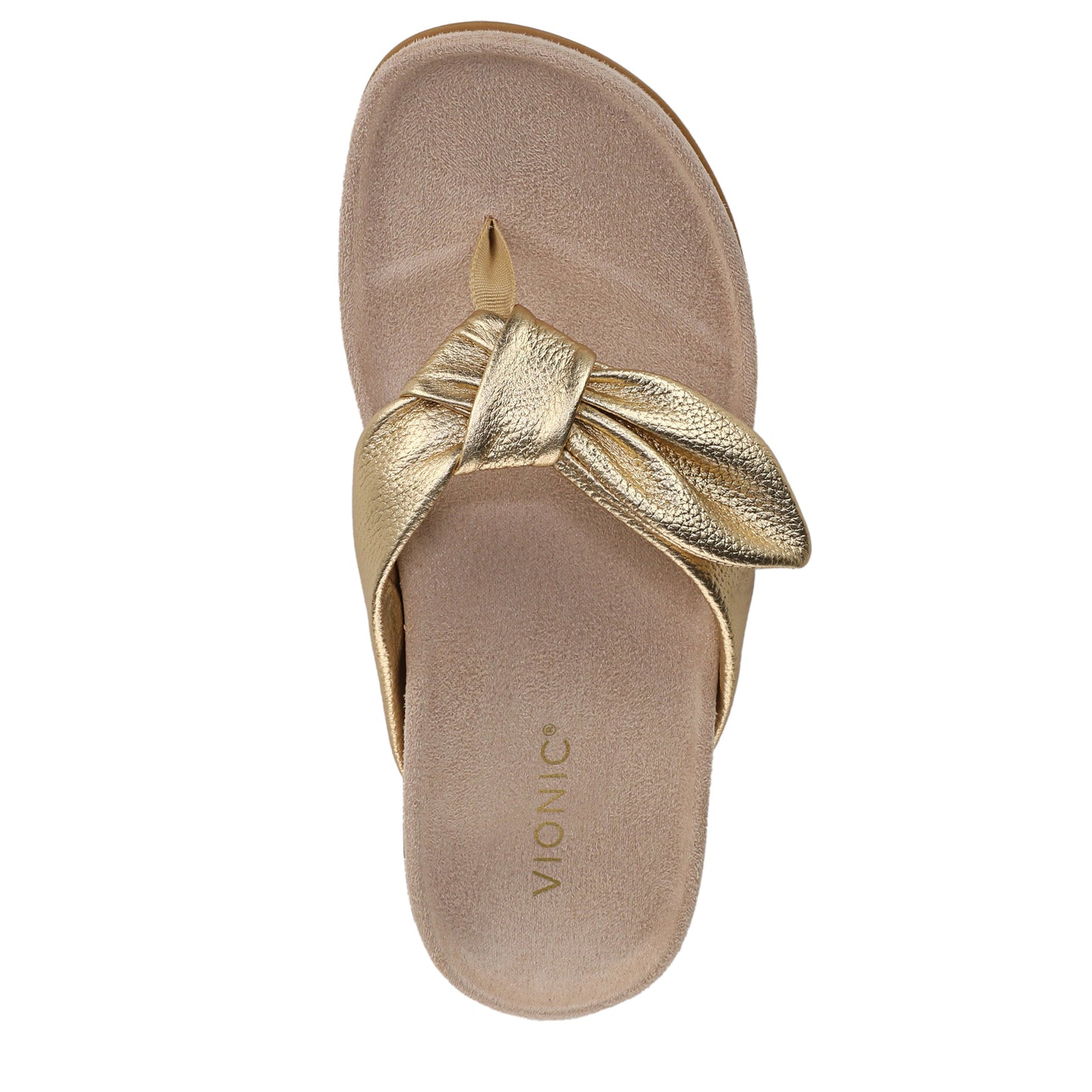Gold Metallic Leather-