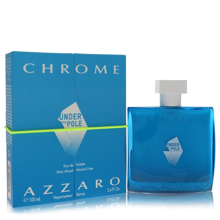 Chrome Under The Pole by Azzaro Eau De Toilette Spray (Alcohol Free) 3.4 oz for Men