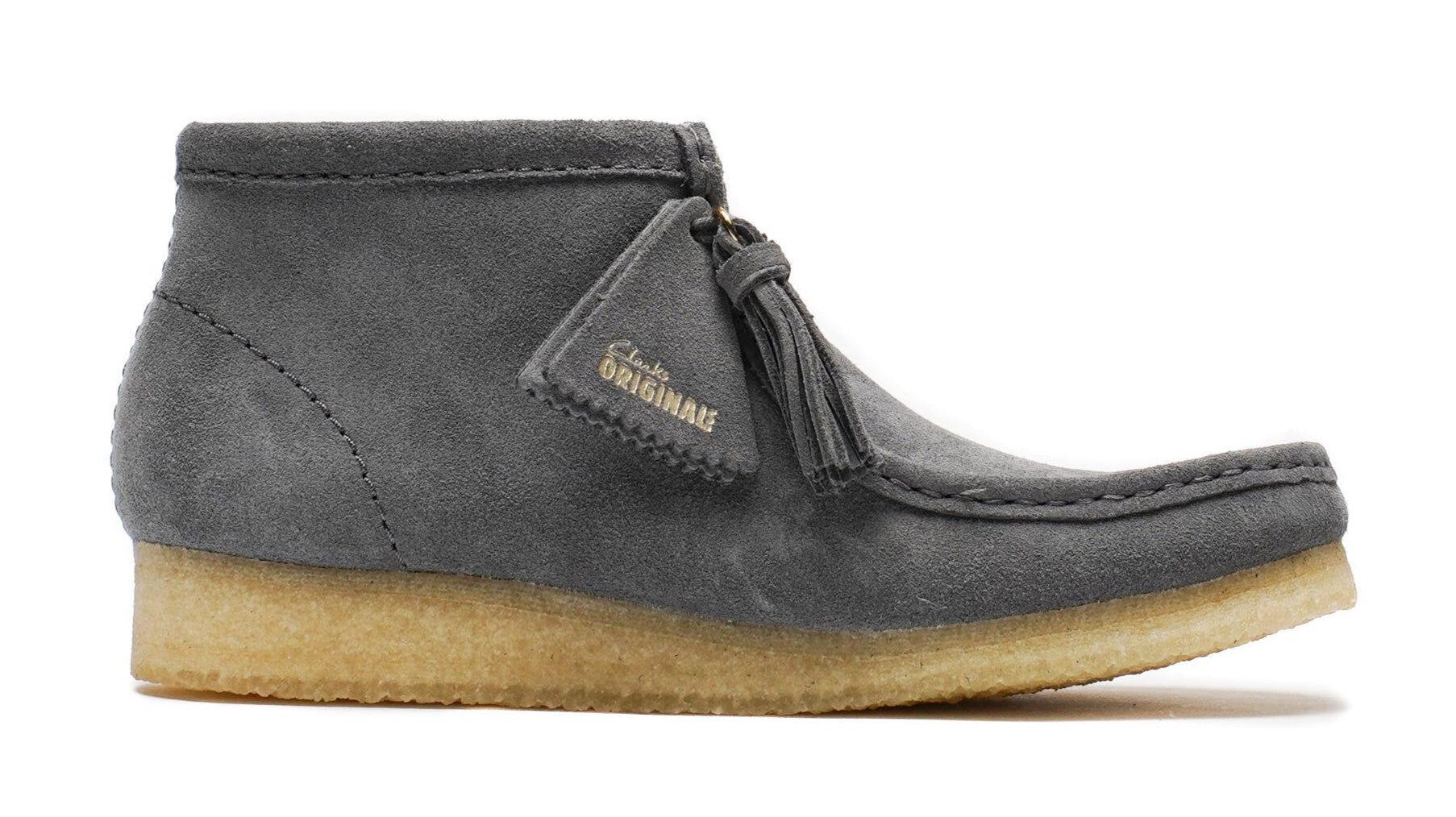 Clarks Women's Wallabee Boot in Grey/Blue Suede – Zulily