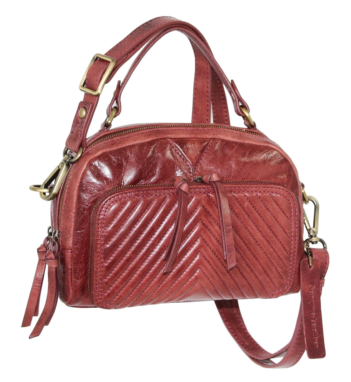 Nino Bossi Katia Leather Cross Body Bag - Cabernet