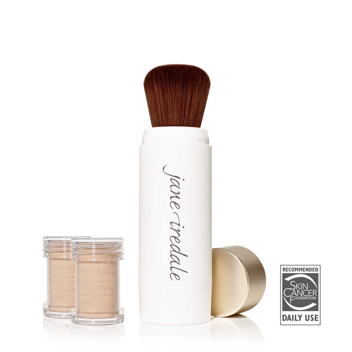 Jane Iredale Amazing Base Loose Mineral Powder Refillable Brush Natural 0.18 Oz 0.18 OZ