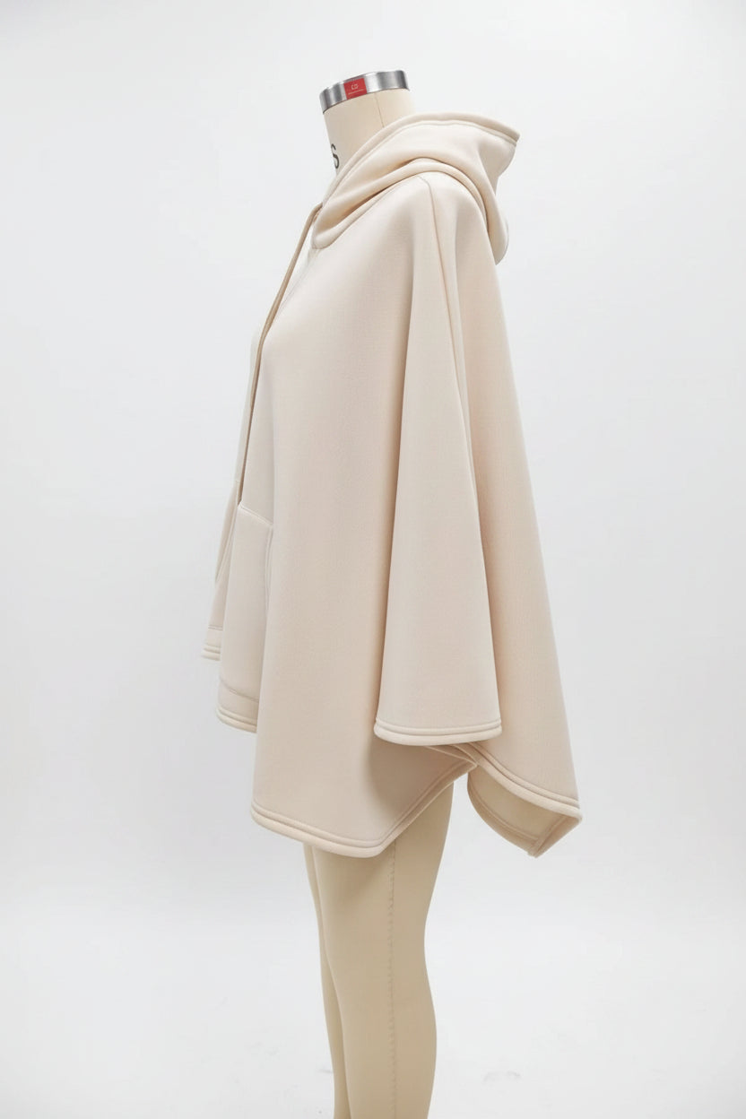 Women's Cape-Sleeve Hoodie & Wide-Leg Pants Resort Set