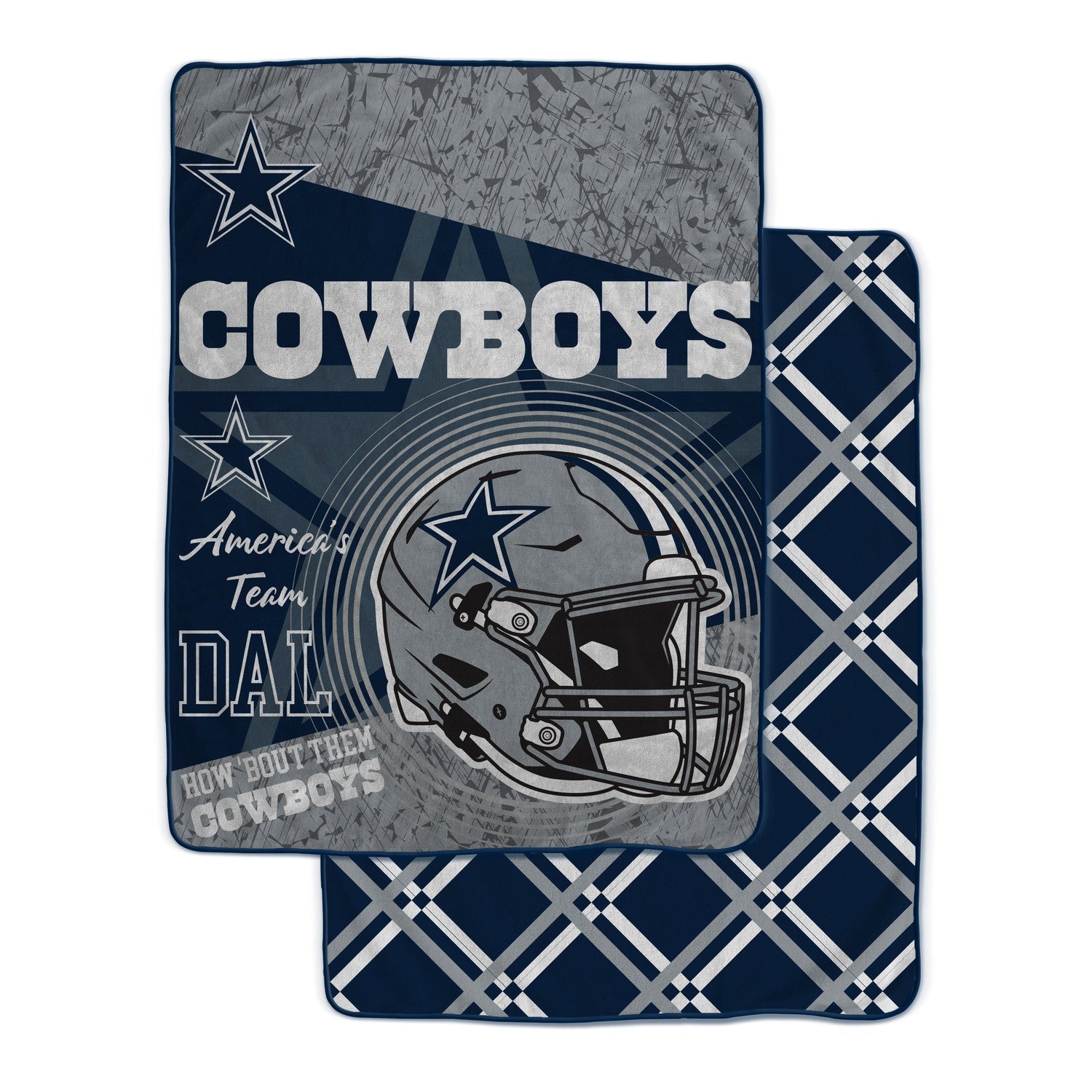 Dallas Cowboys NFL Team Helmet Fleece Blanket 60x80