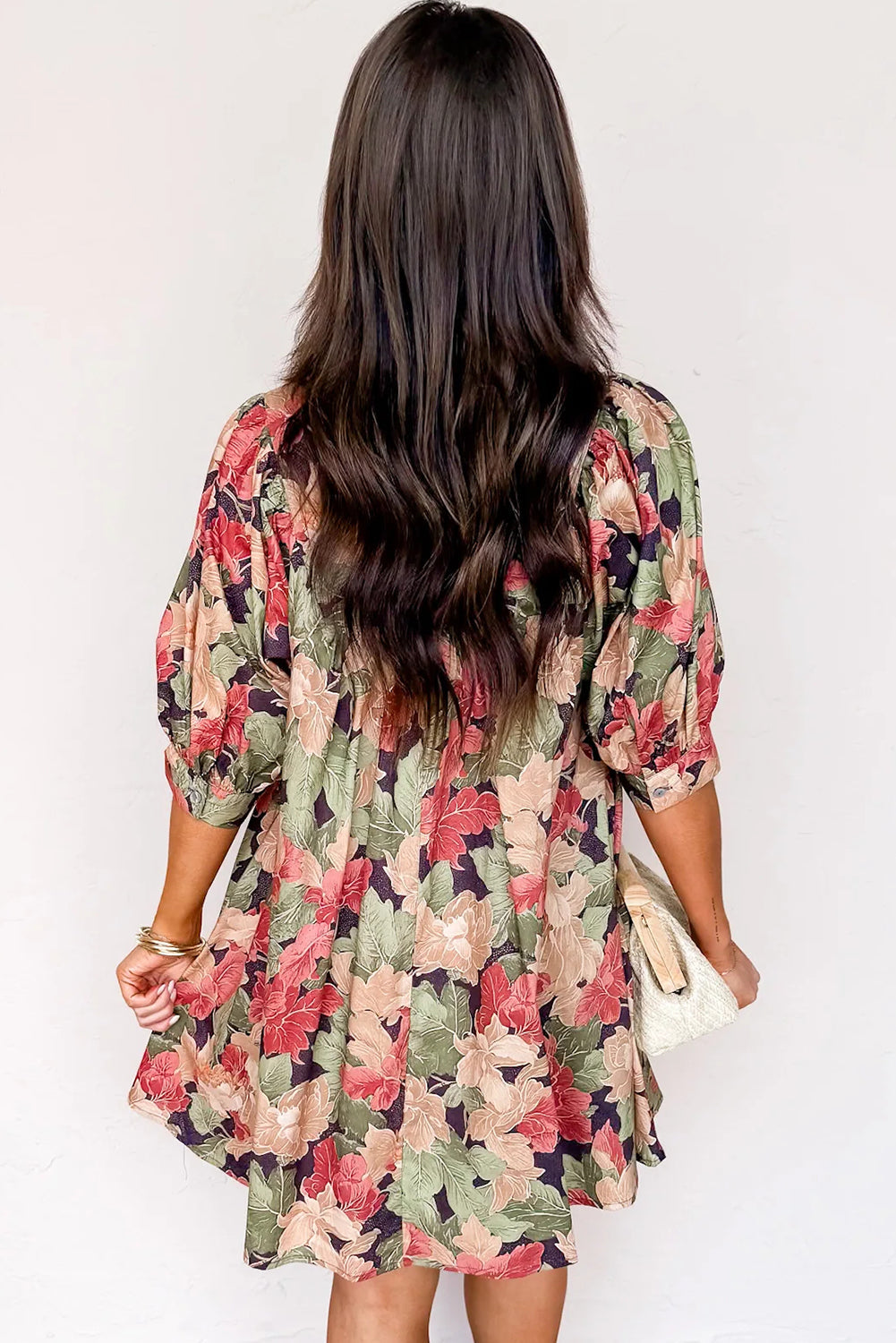 Threaded Pear Annika Half Sleeve Mini Dress