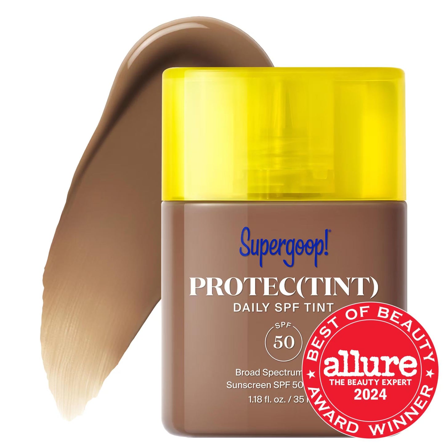 Protec(tint) Daily SPF 50 Tinted Sunscreen - Lightweight, Buildable Coverage, Cruelty-Free Cosmetics