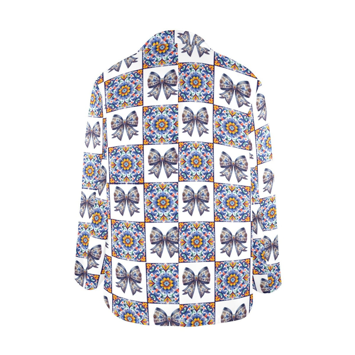 Blue Bow Talavera Floral Blazer