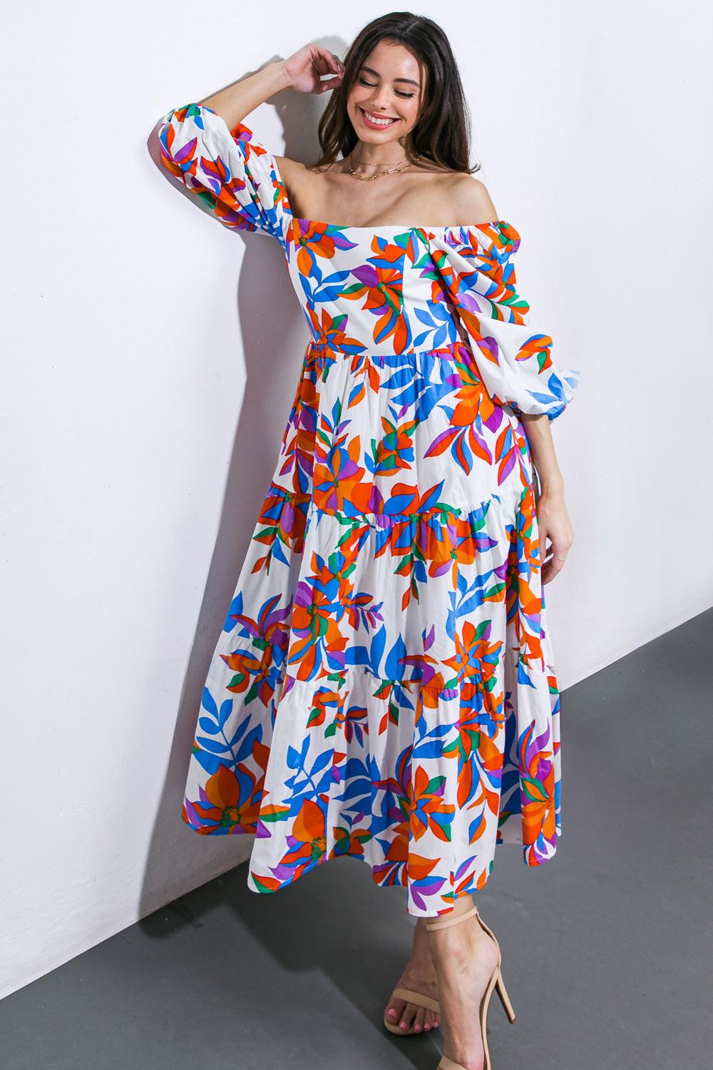 Feeling Optimistic Woven Midi Dress