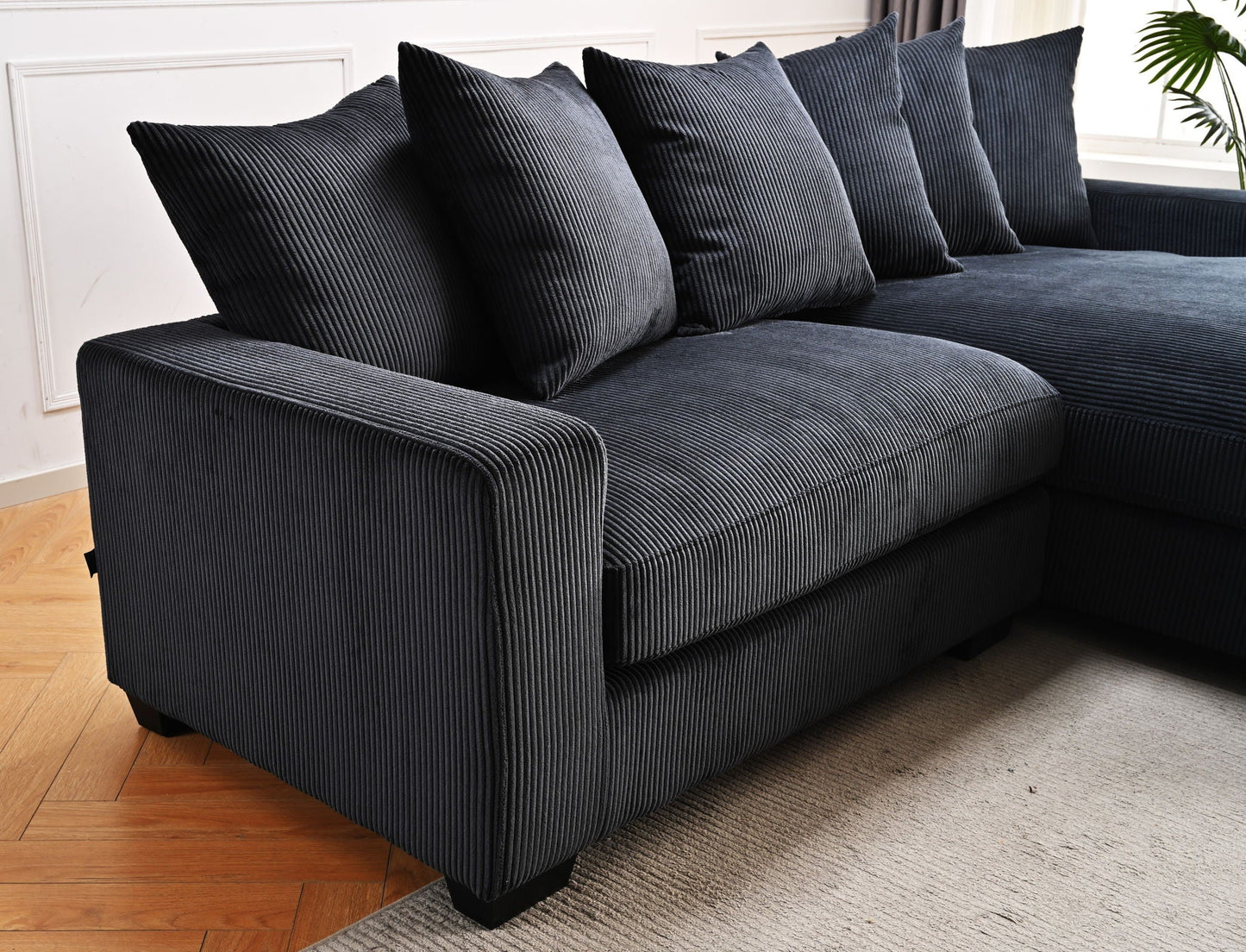 Luxe - Oversized 2 Piece Sectional Couches for Living Room, L Shaped Sofa With Chaise