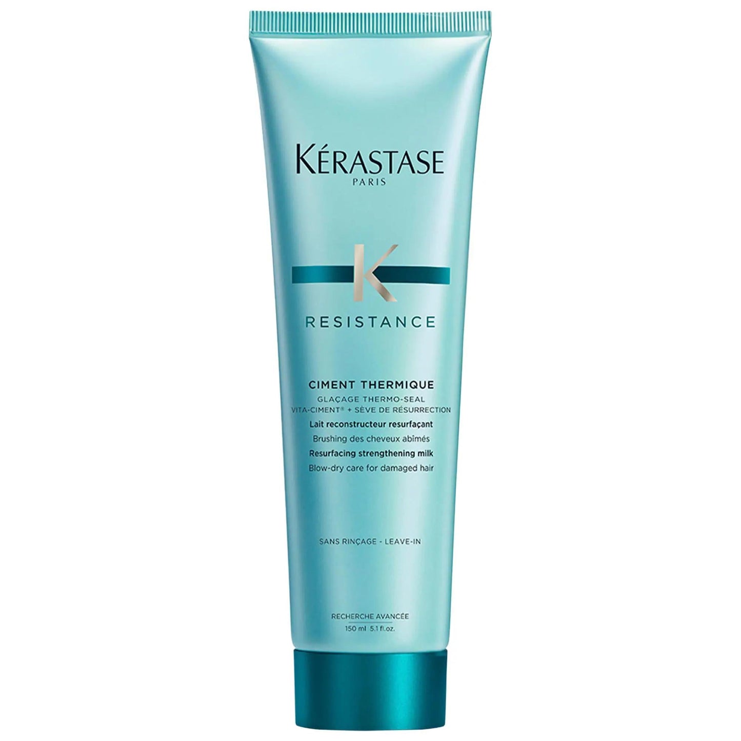 Resistance: Heat Protectant Leave-In Styling Cream - Repair Damaged Hair, Prevents Breakage, Controls Frizz & Enhances Shine with Keratin & Ceramides