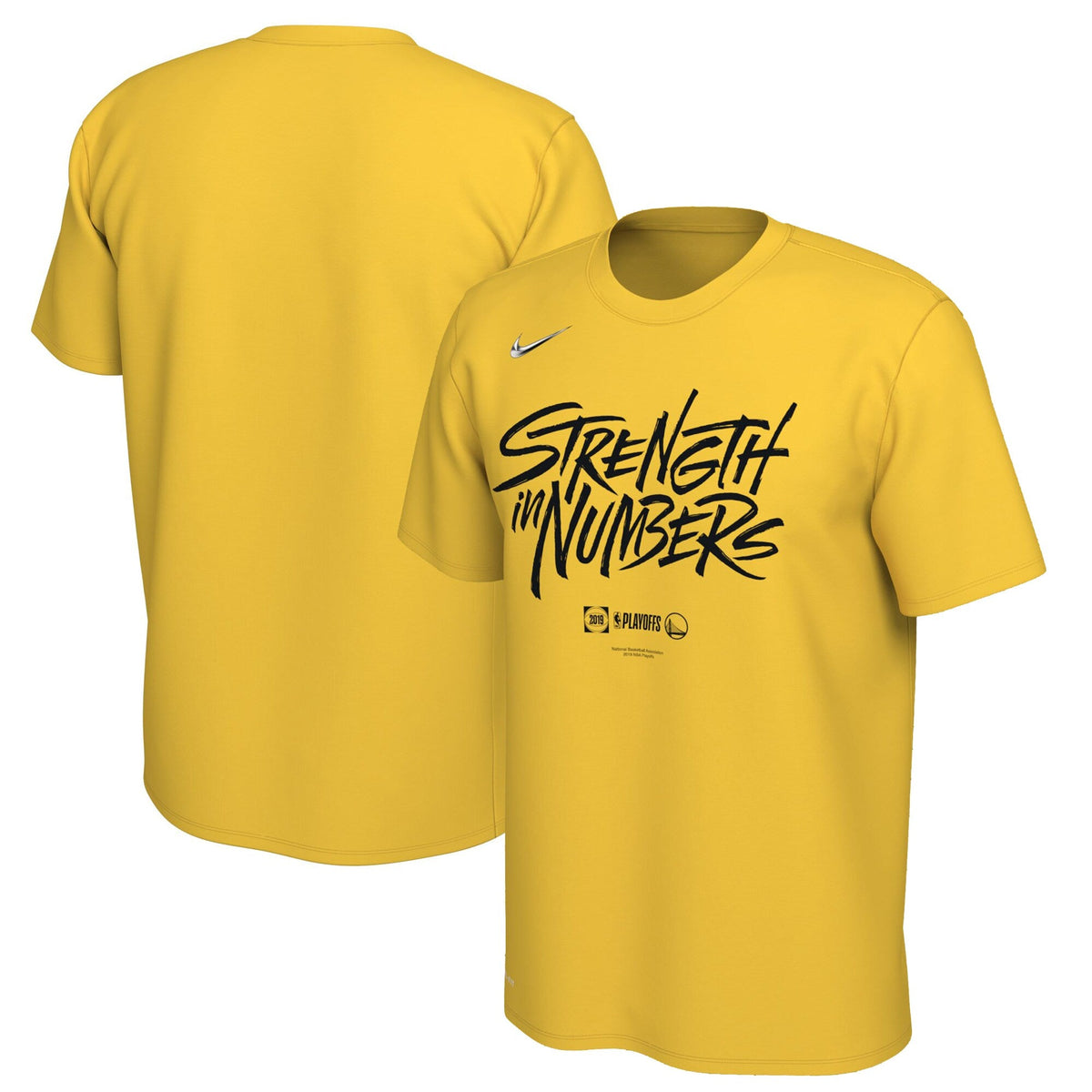 Nike Men's NBA Gs Warriors 2019 Playoffs Bound Mantra Dri-Fit Tee